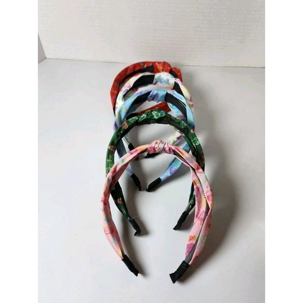 Lot Of 5 Headbands Multicolor